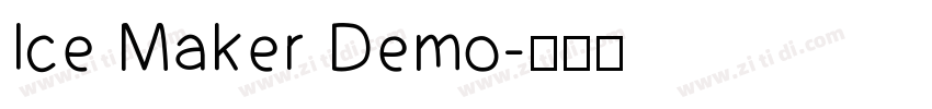 Ice Maker Demo字体转换
